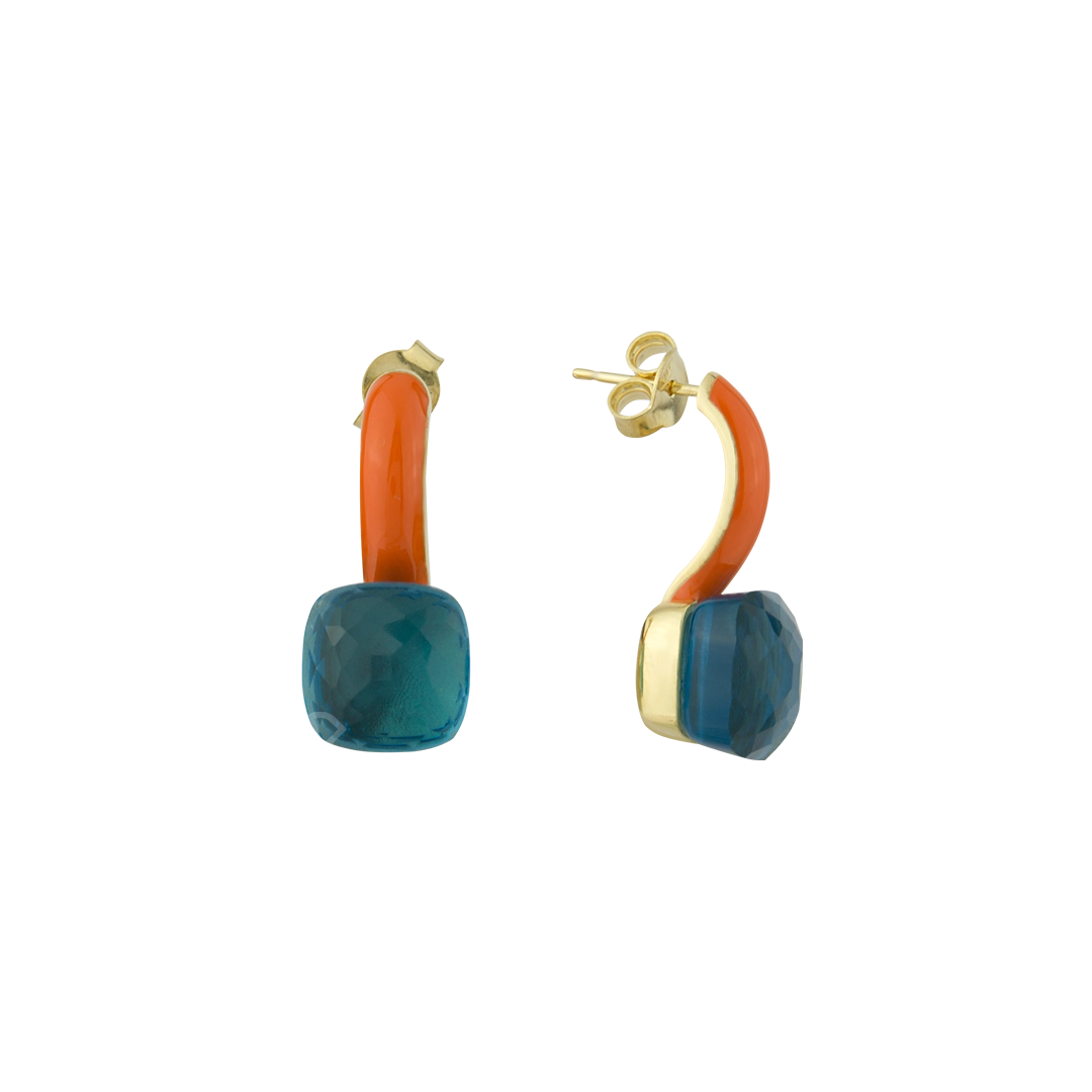 Серьги Эмаль 2